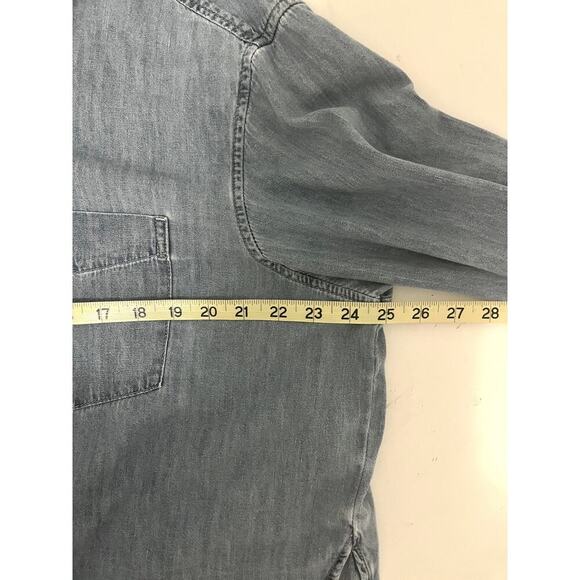 Gap Cropped Denim Shirt - Picture 6 of 7